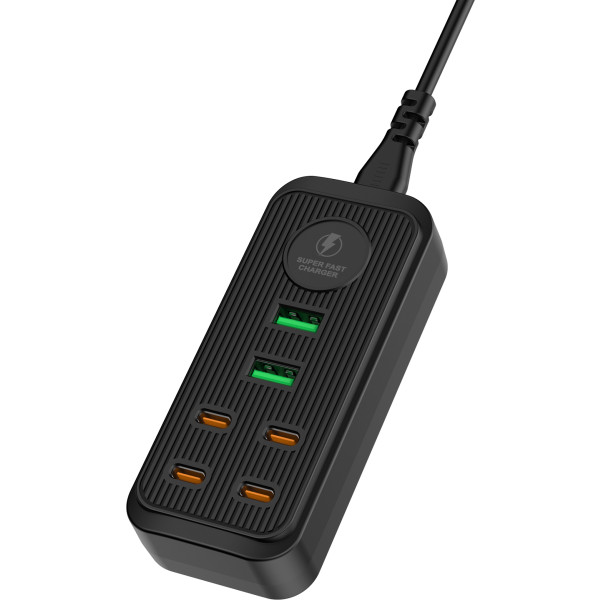 Фото - Мережевий фільтр Dyxon C02 4xUSB-C+2xUSB-A FAST CHARGER 2m Black (DXN-C02-2M-B) Фото - Мережевий фільтр Dyxon C02 4xUSB-C+2xUSB-A FAST CHARGER 2m Black (DXN-C02-2M-B)