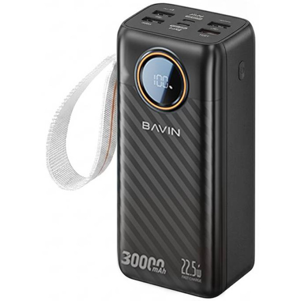 Фото - Батарея мобильная Bavin PC1155S 30000 mAh FAST CHARGING 22.5W Black (Y-PC1155S-BK)