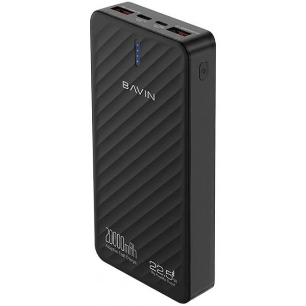 Фото - Батарея мобильная Bavin PC1191 20000 mAh FAST CHARGING 22.5W Black (Y-PC1191-BK)