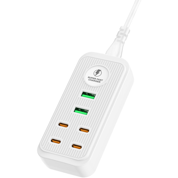Фото - Мережевий фільтр Dyxon C02 4xUSB-C+2xUSB-A FAST CHARGER 2m White (DXN-C02-2M-W) Фото - Мережевий фільтр Dyxon C02 4xUSB-C+2xUSB-A FAST CHARGER 2m White (DXN-C02-2M-W)