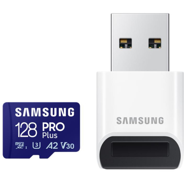 Фото - Карта памяти Samsung microSDXC PRO+ 128GB W/READER (MB-MD128SB/WW)