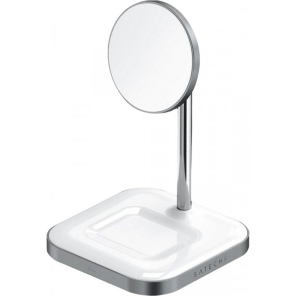 Фото - Беспроводное зарядное устройство Satechi Aluminum 2 in 1 Magnetic Wireless Charging Stand Space Gray (ST-WMCS2M)