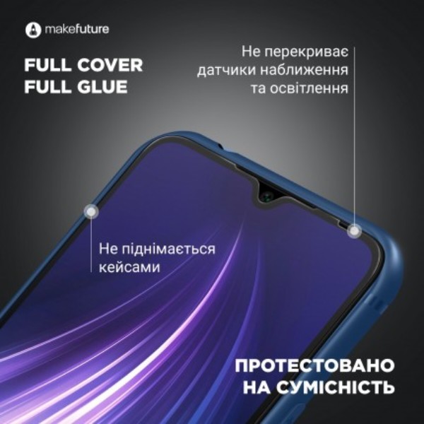 Фото - Захисне скло для смартфону MakeFuture Full Cover Full Glue Vivo Y31 (MGF-VY31)
