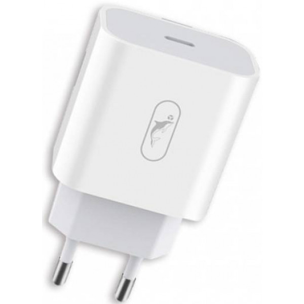 Фото - Мережевий зарядний пристрій SkyDolphin SC18E PD2.0 1USB-С, 3A White (SDMZP-000155)