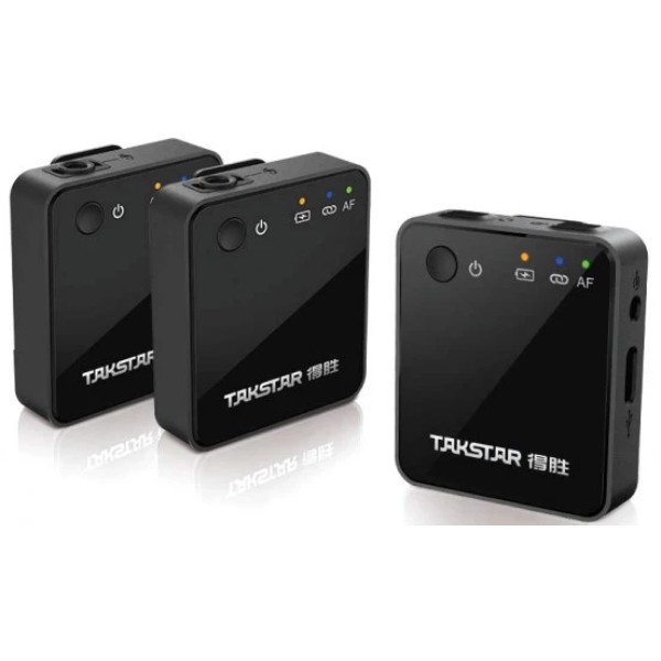 Фото - Микрофон для видеокамеры Takstar V1 Dual Wireless Video Microphone for Apple
