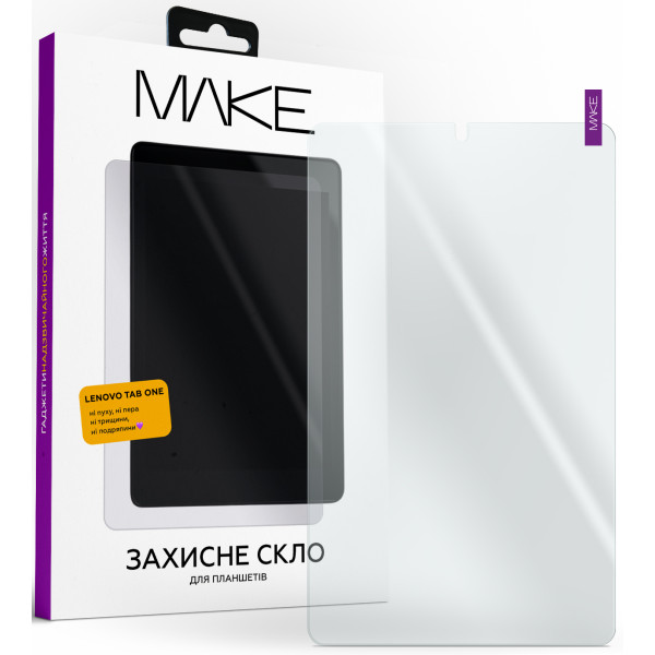 Фото - Захисне скло для планшета MAKE For Lenovo Tab One (MGT-LTO) Фото - Захисне скло для планшета MAKE For Lenovo Tab One (MGT-LTO)