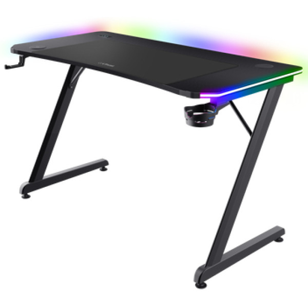 Фото - Стіл комп'ютерний Trust GXT 710 Luminus Pro RGB Black (25419) Фото - Стіл комп'ютерний Trust GXT 710 Luminus Pro RGB Black (25419)