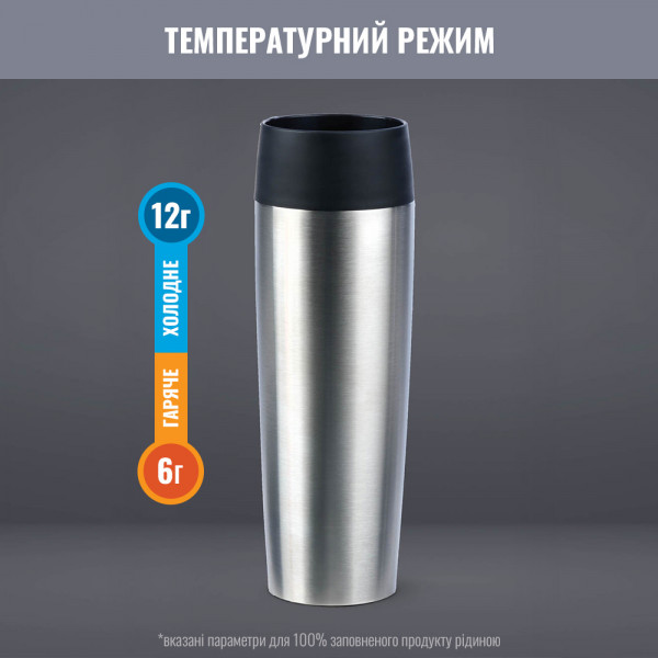 Фото - Термокружка Tefal K3080214 Travel Mug 0,5 л Steel