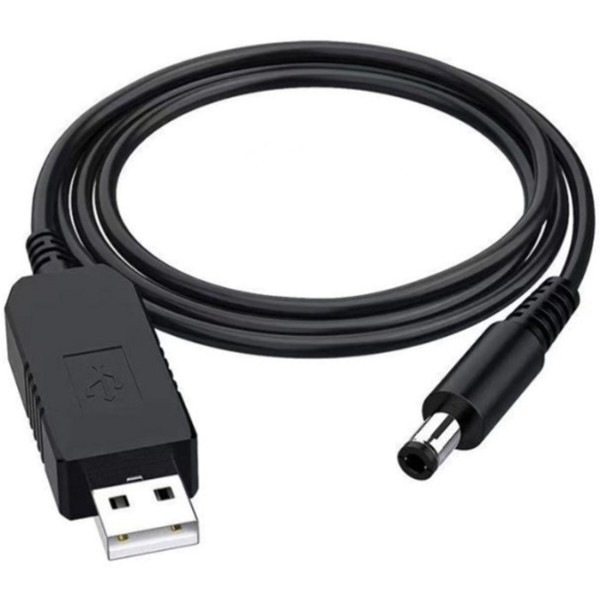 Фото - Кабель USB - DC Power Boost USB - DC 5.5x2.1 12V 1m Black