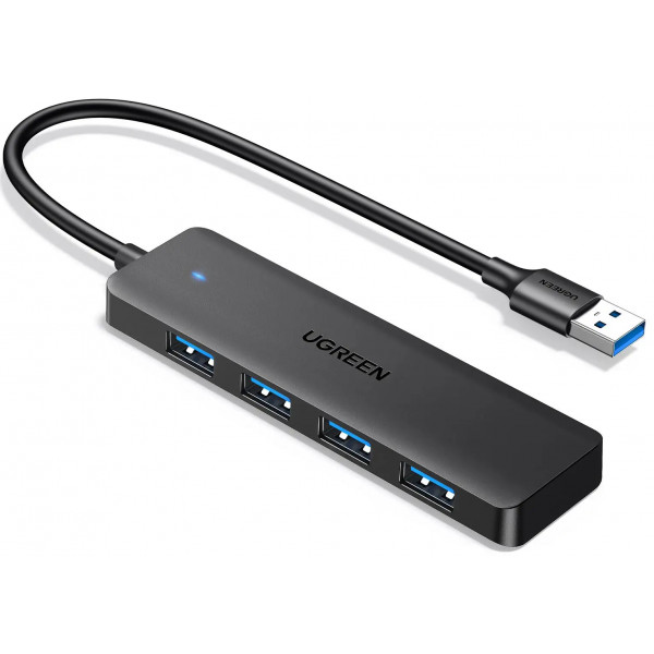 Фото - Хаб USB UGREEN CM219 USB 3.0 to 4xUSB 3.0 Black (25851)