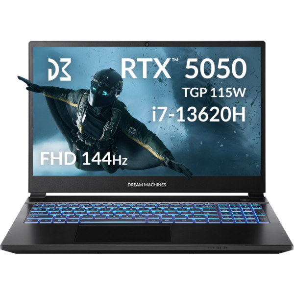 Фото - Ноутбук ігровий Dream Machines RG5050-15 (RG5050-15UA29) Black