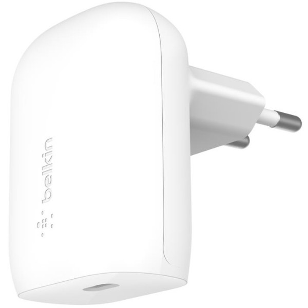 Фото - Сетевое зарядное устройство Belkin Home Charger 30W PD PPS USB-С (WCA005VFWH)