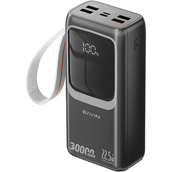 Фото - Батарея мобільна Bavin PC1031S 30000 mAh FAST CHARGING 22.5W Black (Y-PC1031S BK)