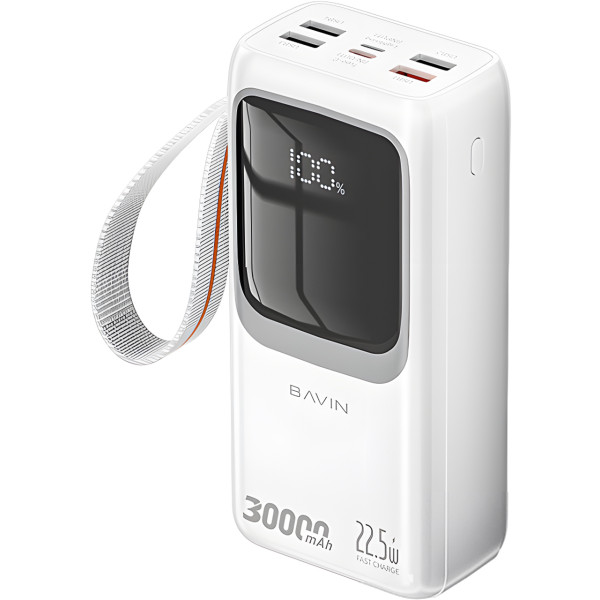Фото - Батарея мобільна Bavin PC1031S 30000 mAh FAST CHARGING 22.5W White (Y-PC1031S WH)