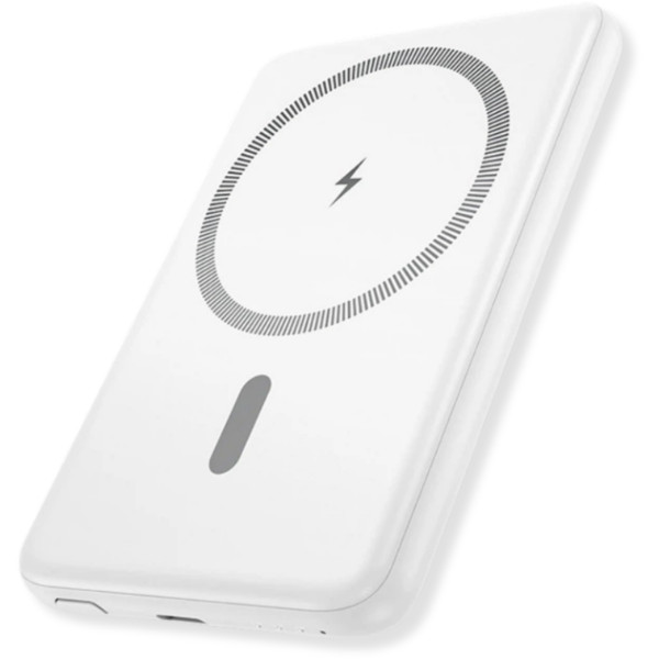 Фото - Батарея мобильная HOCO J140A Tony Magnetic MagSafe 15W + PD20W (5000 mAh) White (714867)