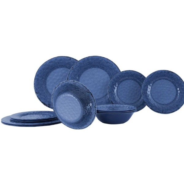 Фото - Столовый сервиз Bo-camp Tableware Stone 12 Pieces 4 Person Azure (6917104)