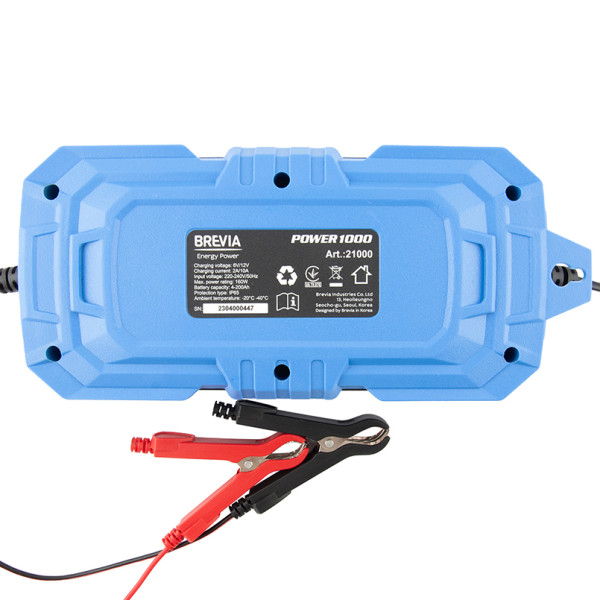 Фото - Пускозарядний пристрій Brevia POWER1000 10A 6V/12V 4-200Ah  (21000EP)