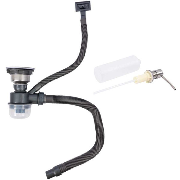 Фото - Мойка кухонная VALESO 50х45 нержавейка Handmade (сифон круглый, 3,0/0,8)