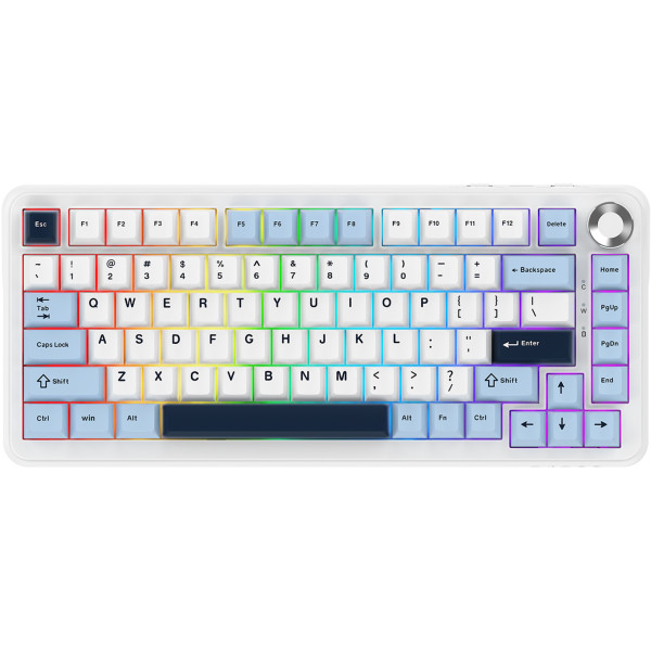 Фото - Клавіатура бездротова ігрова Ajazz AK820 MAX PLUS (AK820MAX-DD-BWD)