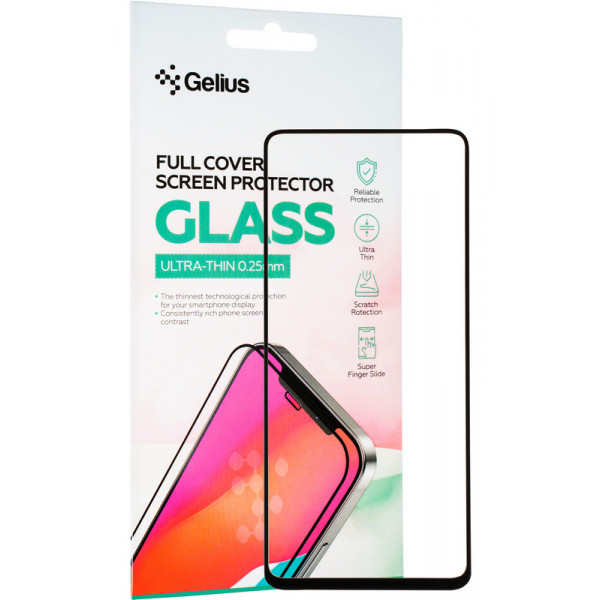 Фото - Захисне скло для смартфону Gelius Full Cover Ultra-Thin 0.25mm for Xiaomi POCO X3/X3 Pro Black (91081)