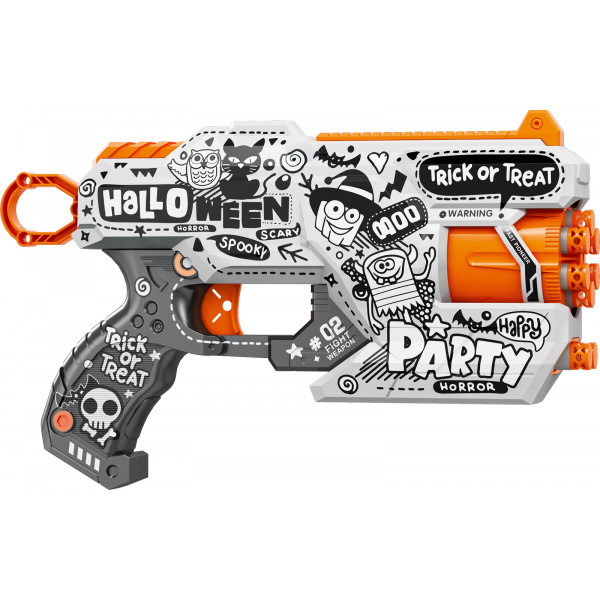 Фото - Бластер багатозарядний Fast Pioneer з барабаном та м'як. набоями 12 шт. Вечірка Привидів (BH134)