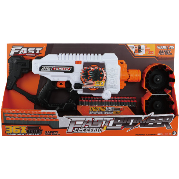 Фото - Бластер багатозарядний Fast Pioneer 36 патронів (BIG503)