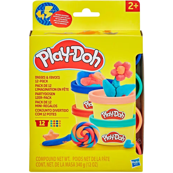 Фото - Матеріали Hasbro Play-Doh Набір маси для ліплення 12 баночок (G0519)