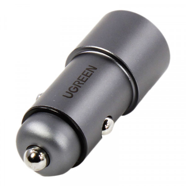 Фото - Автомобільний зарядний пристрій UGREEN USB-A Dual 24W QC CD130 (50592)