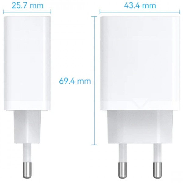 Фото - Мережевий зарядний пристрій Vention 1xUSB 18W (USB-A) QC3.0 White (FABW0-EU)