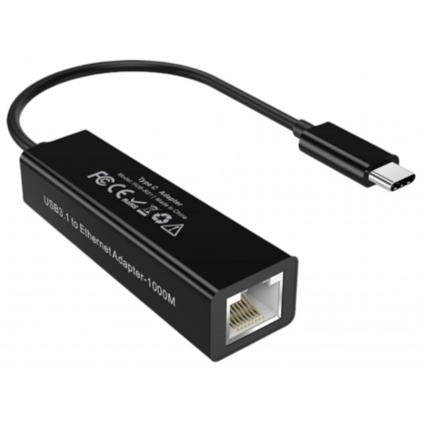 Фото - Переходник Choetech Type-CEthernet RJ45 0,15m (HUB-R01-BK)