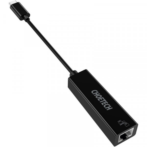 Фото - Переходник Choetech Type-CEthernet RJ45 0,15m (HUB-R01-BK)