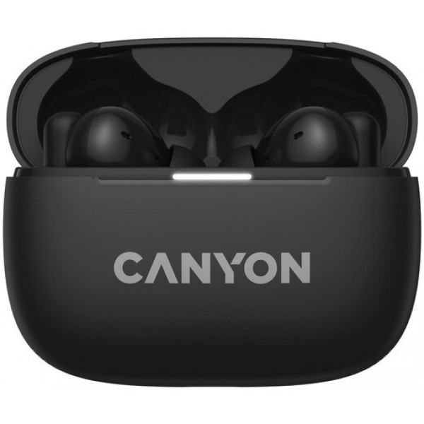 Фото - Навушники вкладиші бездротові TWS Canyon OnGo TWS-10 ANC ENC Deep Black (CNS-TWS10B)