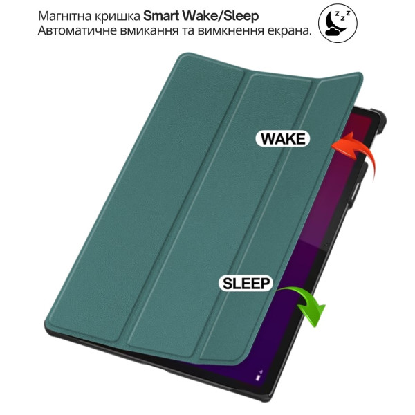 Фото - Чохол для планшета BeCover Smart Case for Lenovo Yoga Tab 11 2025 11.1" TB-710FU Dark Green (715094)