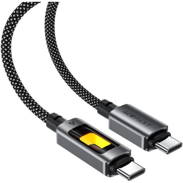 Фото - Кабель AceFast USB 2.0 Type-C M-M, 1.2 м 60W C21-03 Black (6974316284666)