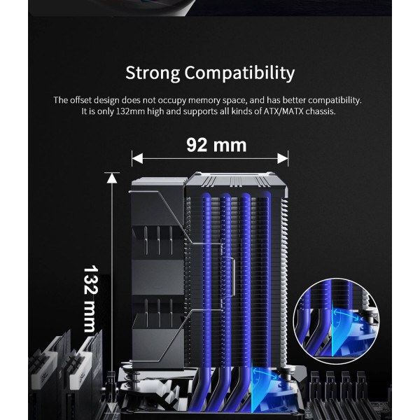 Фото - Процесорний кулер Gamemax Gamma 90 Digital BK