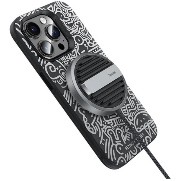Фото - Чехол для смартфона Benks Black and White MagSafe for iPhone 15 Pro (1248543)