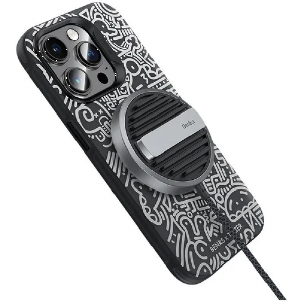 Фото - Чехол для смартфона Benks Black and White MagSafe for iPhone 15 Pro (1248543)