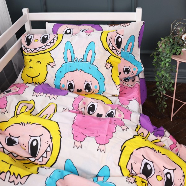Фото - Комплект постельного белья MirSon King Size 220х240 см 17-0865 Labubu Ranforce Elite (2200012065068)