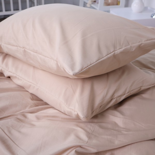 Фото - Комплект постільної білизни MirSon №15-1214 Warm Sand Mikrosatin Premium 200х220 см (2200007230891)
