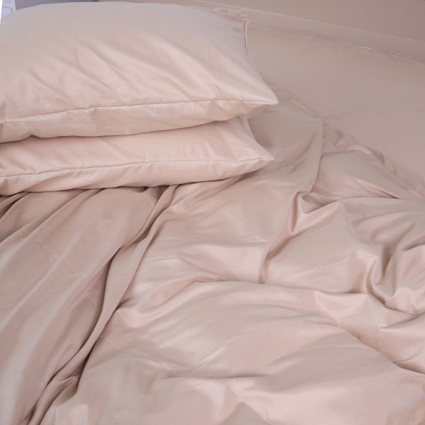 Фото - Комплект постільної білизни MirSon №15-1214 Warm Sand Mikrosatin Premium 175х210 см (2200007230877)