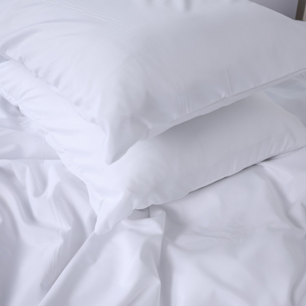 Фото - Комплект постільної білизни MirSon №18-0000 White Mikrosatin Premium 160х220 см (2200007233670)