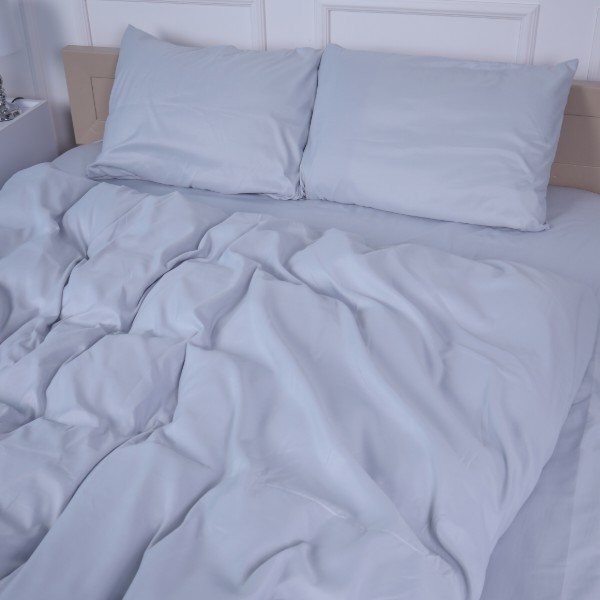 Фото - Комплект постельного белья MirSon №14-4102 Glacier Gray Mikrosatin Premium 200х220 см (220000723029)