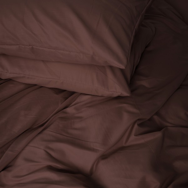 Фото - Комплект постільної білизни MirSon №19-1230 Friar Brown Mikrosatin Premium 175х210 см (2200007236084)