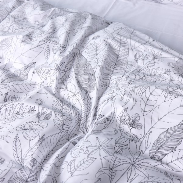 Фото - Наволочка MirSon 22-1427 Leafsong white 70х70 см (2200011246635)