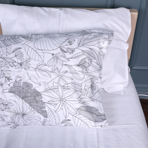 Фото - Наволочка MirSon 22-1427 Leafsong white 60х60 см (2200011246536)