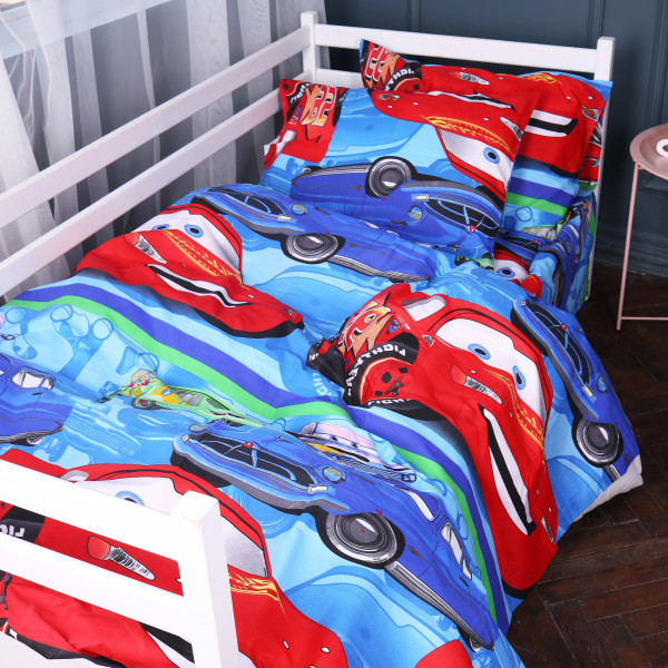 Фото - Наволочка MirSon 17-0778 McQueen's Racing Dreams blue Бязь 50х70 (2200011256825)