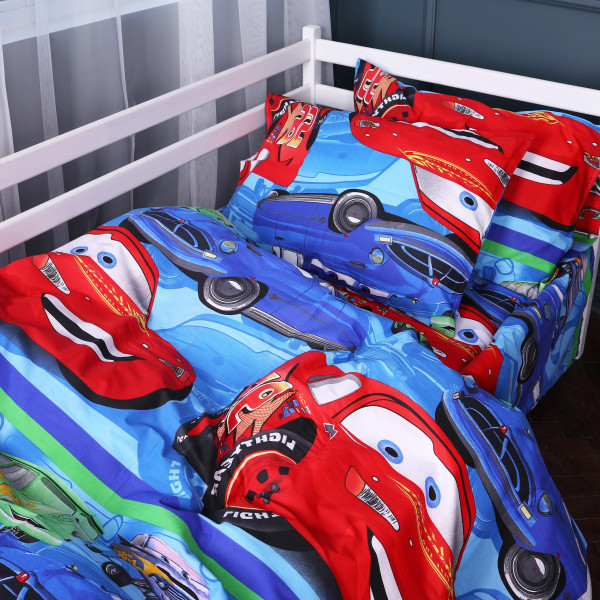 Фото - Наволочка MirSon 17-0778 McQueen's Racing Dreams blue Бязь 50х70 (2200011256825)