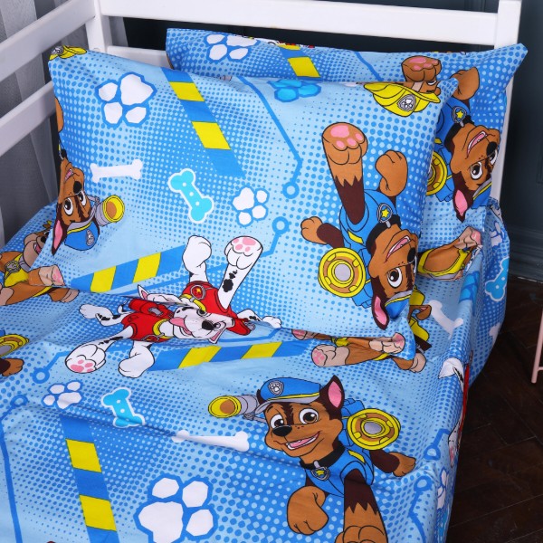 Фото - Наволочка MirSon 17-0780 Paw Patrol blue Бязь 60х60 см (2200011258331)