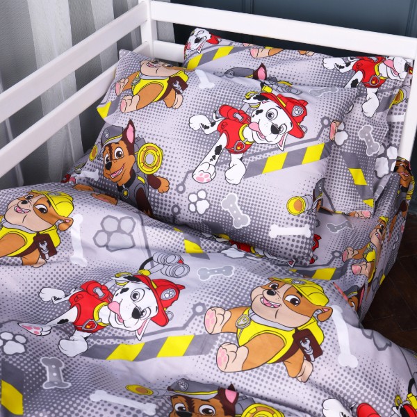 Фото - Наволочка MirSon Ranforce Elite 17-0781 Paw Patrol gray 70х70 (2200011259598)