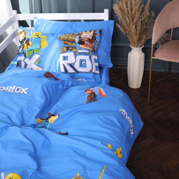 Фото - Наволочка MirSon Бязь 17-0820 Roblox game blue 70х70 (2200011551333)